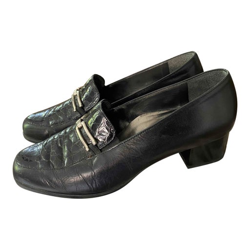 Mocassins talons en cuir for women Imparfaite