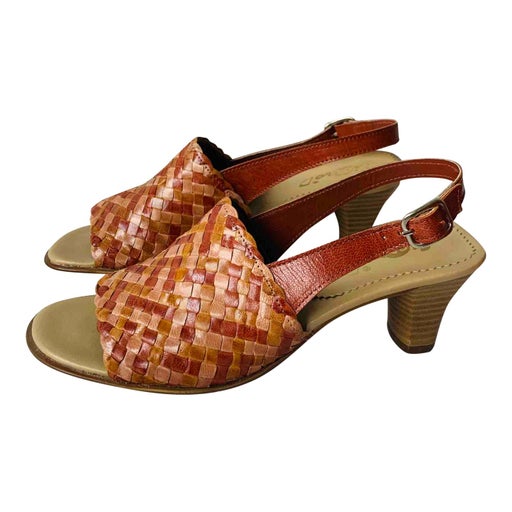 Sandales en cuir tress for women Imparfaite