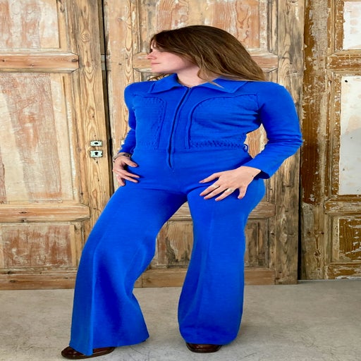 Flared cheap jumpsuit 70s