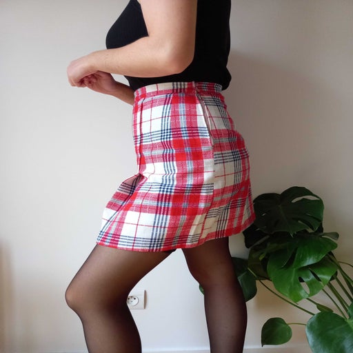 Checked Mini Skirt For Women Imparfaite