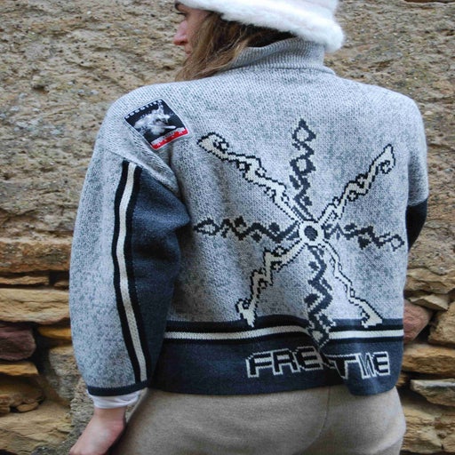 Pull de ski en laine pour femme Imparfaite