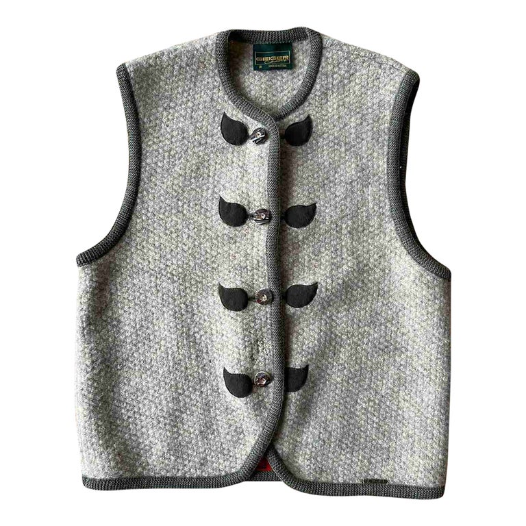 Gilet sans discount manche tweed femme