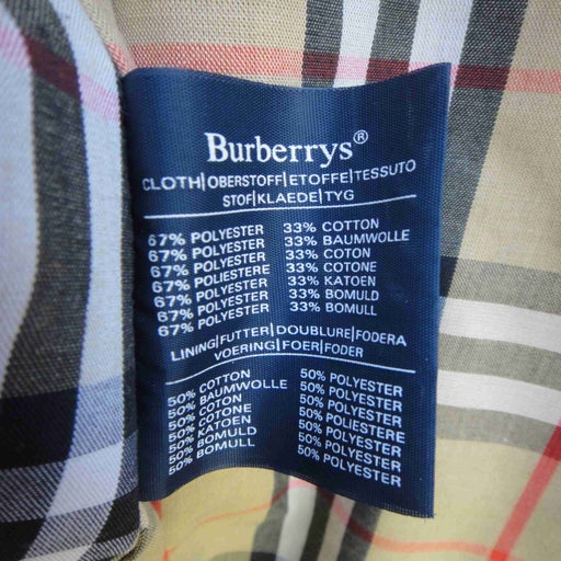 Burberry 67 outlet polyester 33 cotton