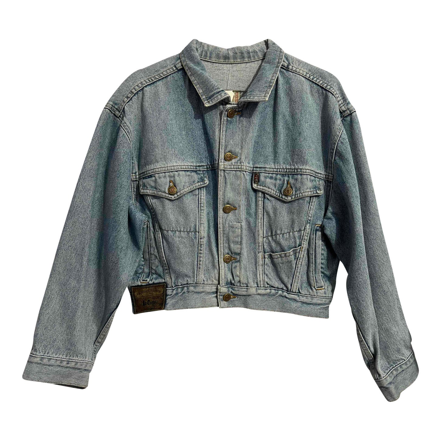 Buy Lee Cooper Fur Textured Denim Jacket with Collar and Long Sleeves |  Splash Bahrain