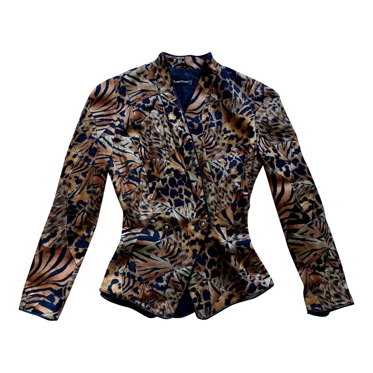 Blazer l opard Louis F raud pour femme Imparfaite