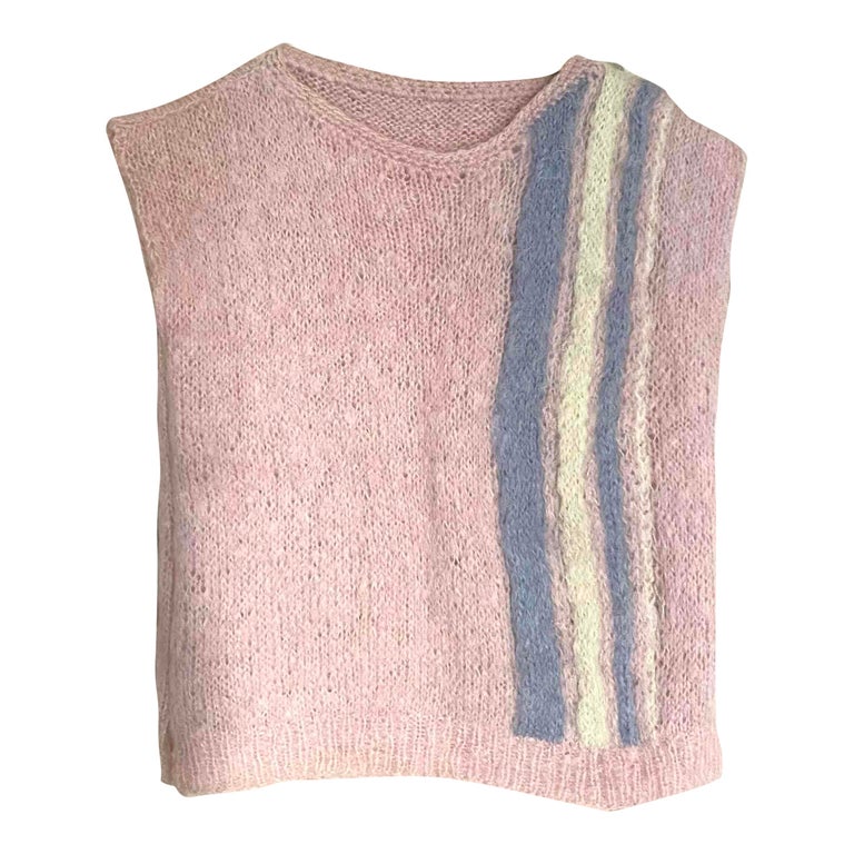 Pull sans manche en mohair pour femme Imparfaite