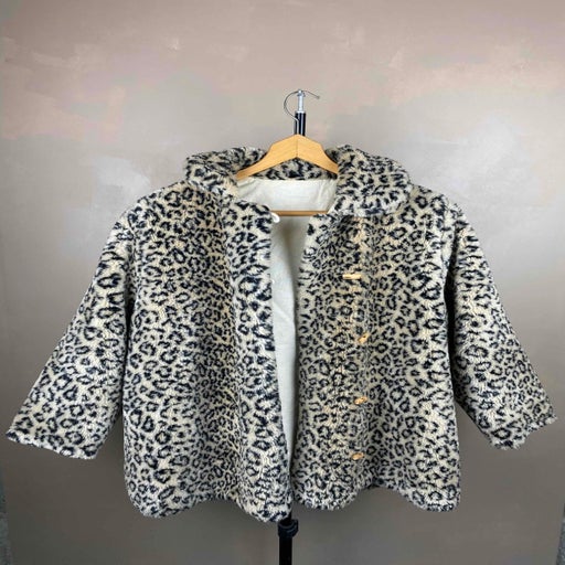 Manteau leopard gris hot sale