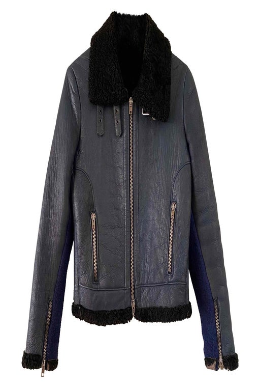 Shearling bomber jacket, in shearling