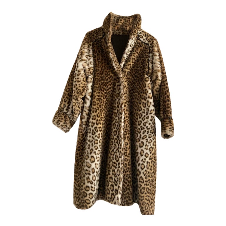 Manteau fausse fourrure discount leopard