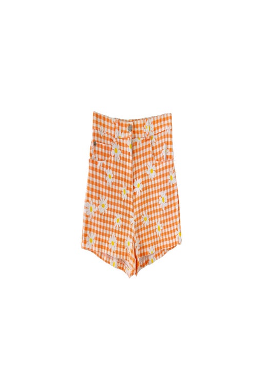Floral gingham shorts 